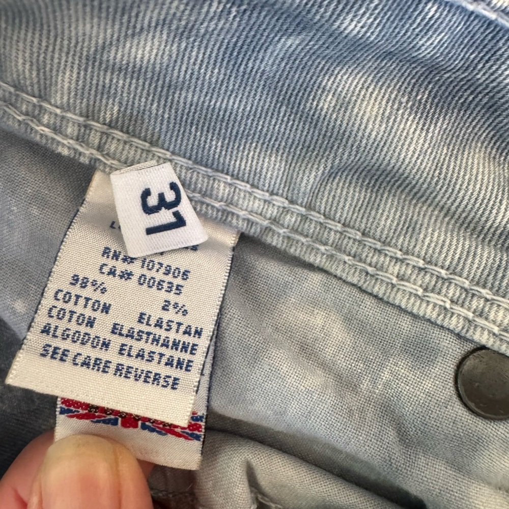 Hudson Acid Wash Denim Shorts Women’s Size 31 | Made in USA - Picture 6 of 7